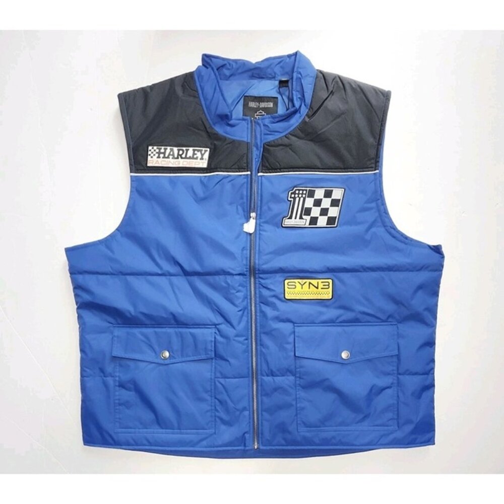 Harley-Davidson® Men's #1 Victory Zip Poly Fill Nylon Vest